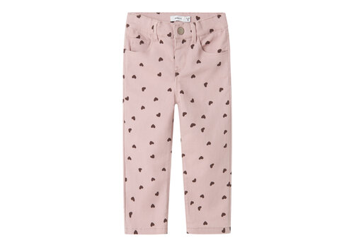 Name it Name it NMFROSE STRAIGHT AOP TWILL PANT 7218-YF Burnished Lilac HEART Name it Name it NMFROSE STRAIGHT AOP TWILL PANT 7218-YF Burnished Lilac HEART