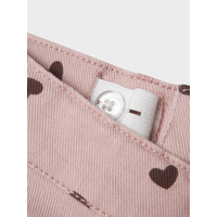 Name it NMFROSE STRAIGHT AOP TWILL PANT 7218-YF Burnished Lilac HEART