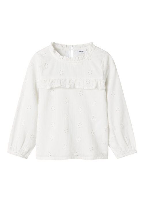 Name it Name it NMFNAOMI LS SHIRT Cloud Dancer