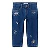 Name it Name it NMFBELLA MOM EMB JEANS 1224-FR NOOS Dark Blue Denim FLOWER EMB