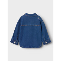 Name it NMFKARA EMB DNM JACKET 1224-FR Dark Blue Denim FLOWER EMB