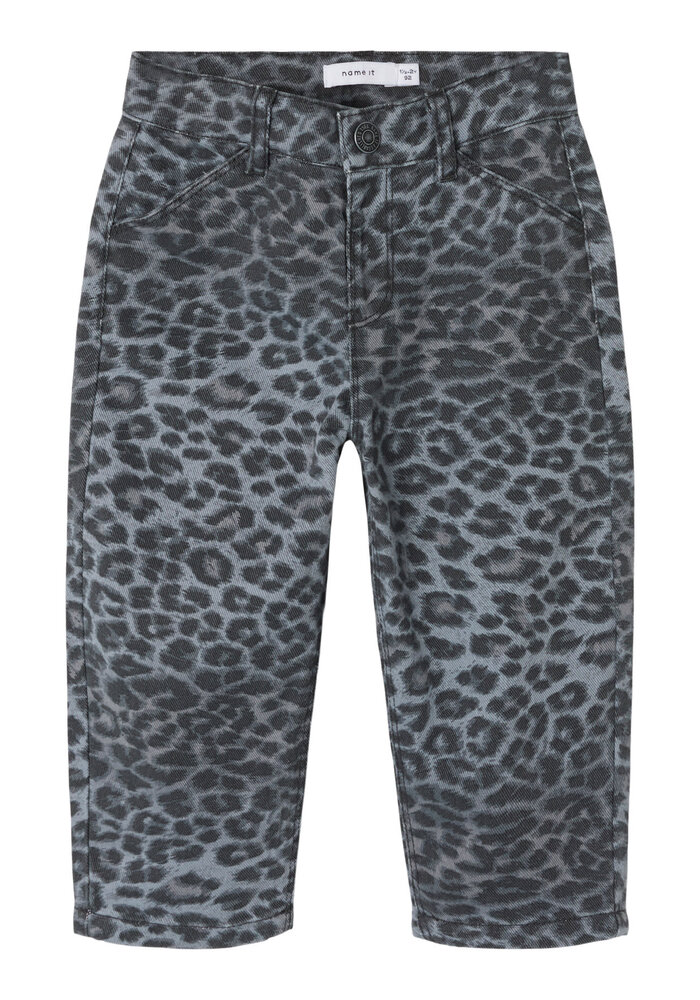 Name it NMFBELLA TWI MOM PANTS 4444-TD Night Owl GREY LEOPARD