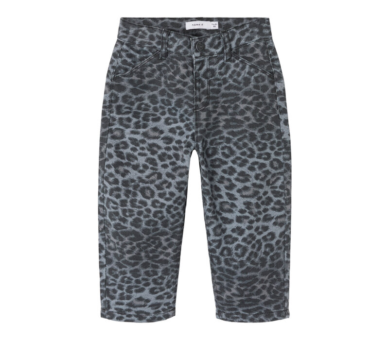 Name it NMFBELLA TWI MOM PANTS 4444-TD Night Owl GREY LEOPARD