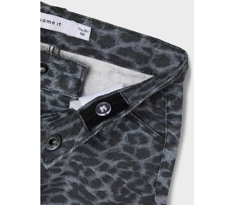 Name it NMFBELLA TWI MOM PANTS 4444-TD Night Owl GREY LEOPARD