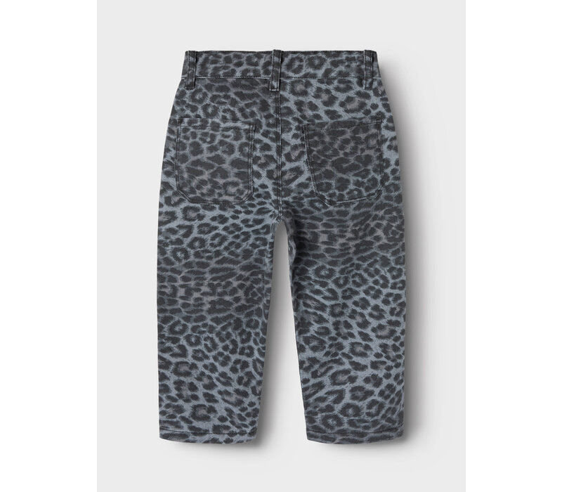 Name it NMFBELLA TWI MOM PANTS 4444-TD Night Owl GREY LEOPARD