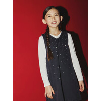 Name it NKFMONALA SL LOOSE DRESS 8810-IM O Dark Grey Denim