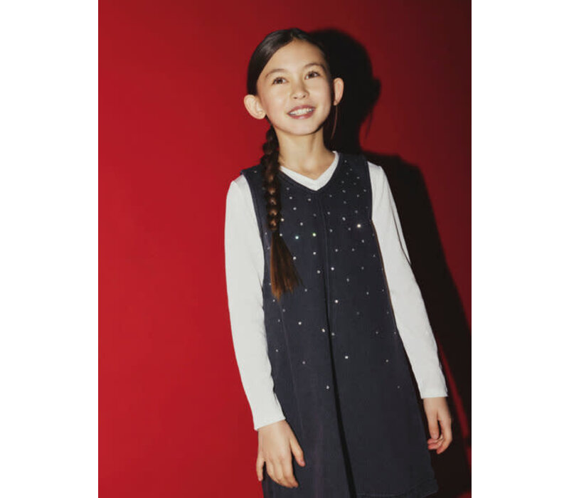 Name it NKFMONALA SL LOOSE DRESS 8810-IM O Dark Grey Denim