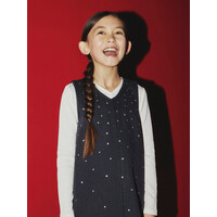 Name it NKFMONALA SL LOOSE DRESS 8810-IM O Dark Grey Denim