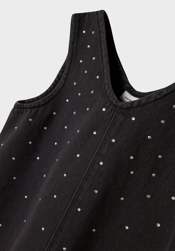 Name it NKFMONALA SL LOOSE DRESS 8810-IM O Dark Grey Denim