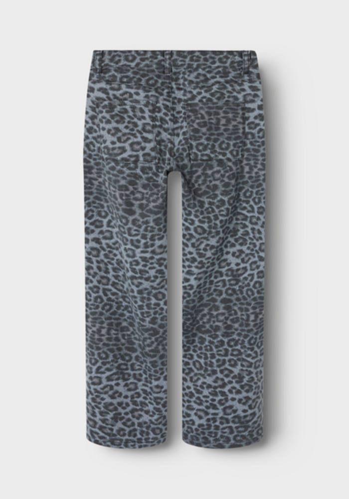 Name it NKFROSE WIDE TWI PANTS 4444-TD NOOS Night Owl GREY LEOPARD