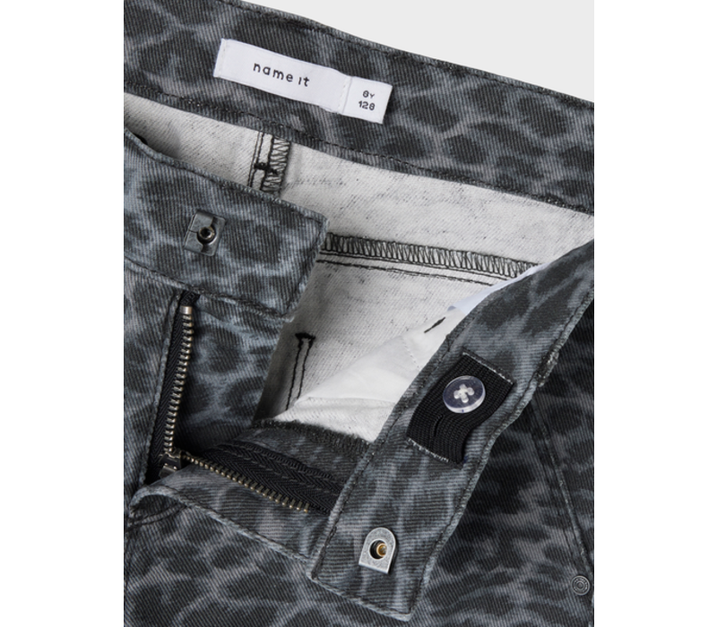 Name it NKFROSE WIDE TWI PANTS 4444-TD NOOS Night Owl GREY LEOPARD