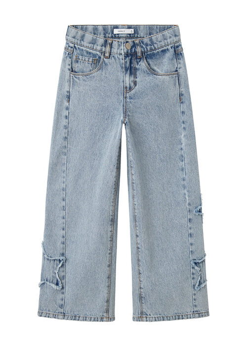 Name it Name it NKFBELLA SKATER DESTROY JEANS 5288-IM Light Blue Denim