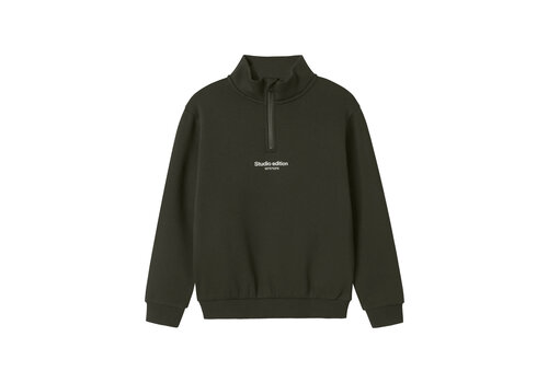 Name it Name it NKMBRODY LS NREG SWEAT ZIP BRU NOOS Rosin