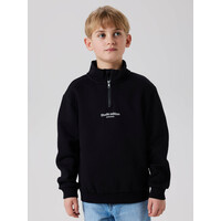Name it NKMBRODY LS NREG SWEAT ZIP BRU NOOS Black W. WHITE PRINT