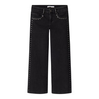 Name it NKFROSE WIDE RHINESTONE JEANS 8810-BF O Black