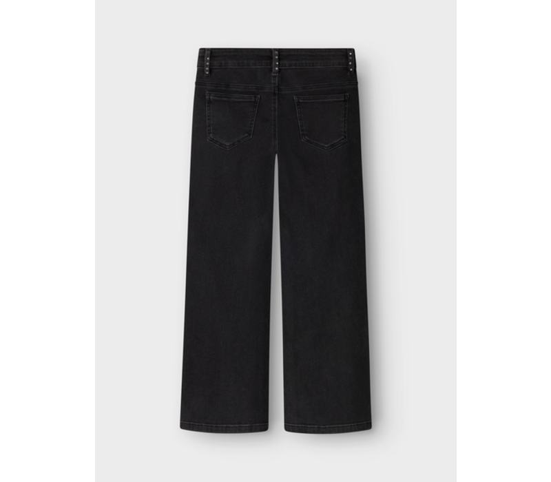 Name it NKFROSE WIDE RHINESTONE JEANS 8810-BF O Black