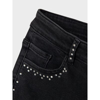 Name it NKFROSE WIDE RHINESTONE JEANS 8810-BF O Black