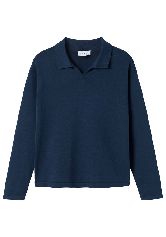 Name it NKMODELAS LS KNIT POLO Insignia Blue