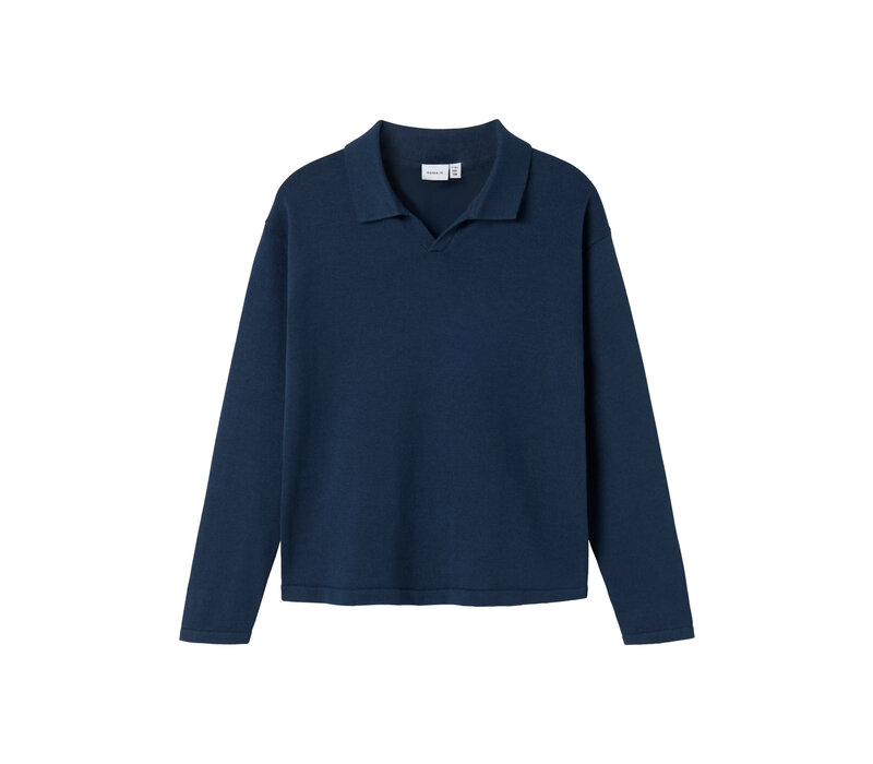 Name it NKMODELAS LS KNIT POLO Insignia Blue