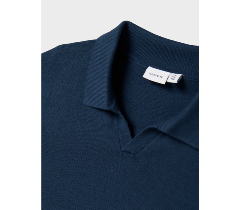 Name it NKMODELAS LS KNIT POLO Insignia Blue