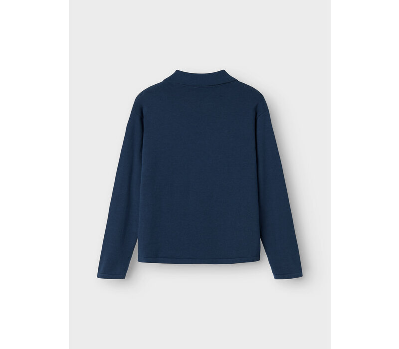 Name it NKMODELAS LS KNIT POLO Insignia Blue