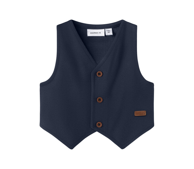 Name it NBMROBINO WAISTCOAT Navy Blazer Solid