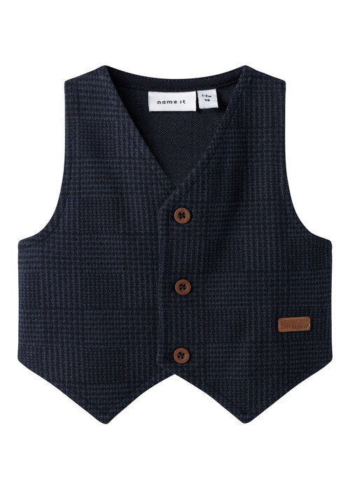 Name it Name it NBMROBINO WAISTCOAT Navy Blazer Check