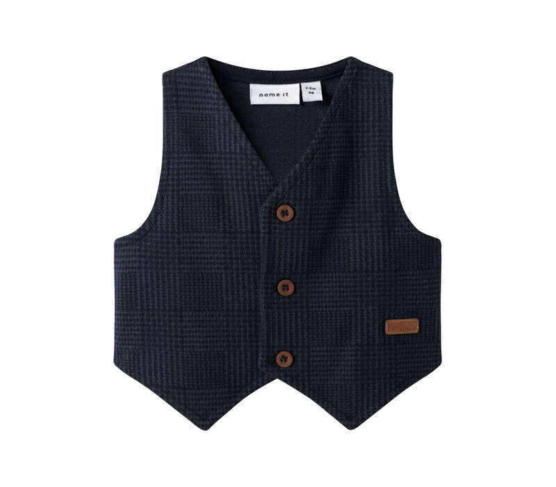 Name it NBMROBINO WAISTCOAT Navy Blazer Check