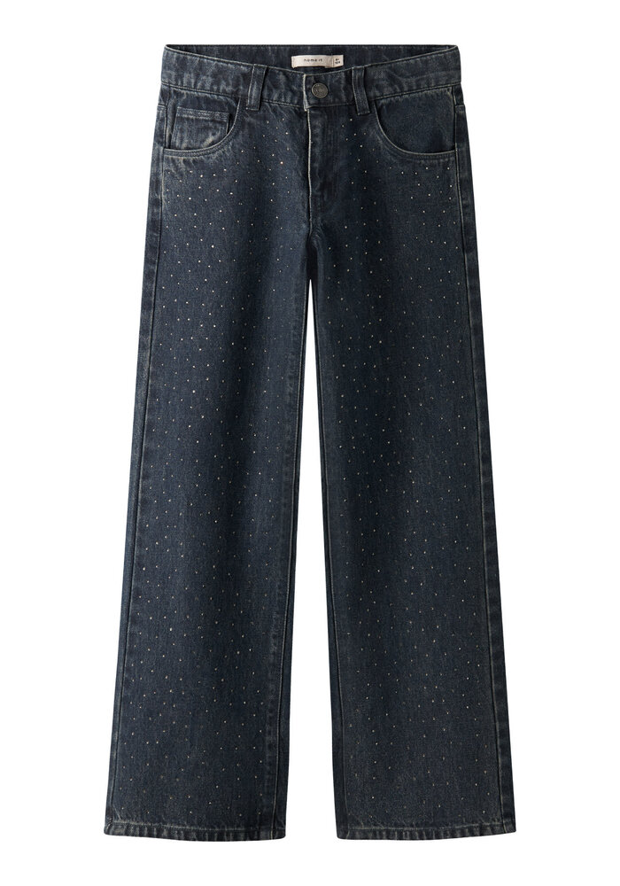 Name it NKFROSE WIDE RHINE JEANS 2424-IM S Dark Midnight Denim