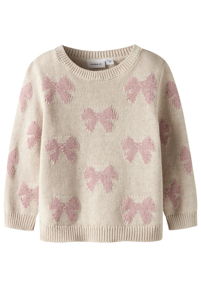 Name it NMFREKKA LS KNIT Peyote Melange