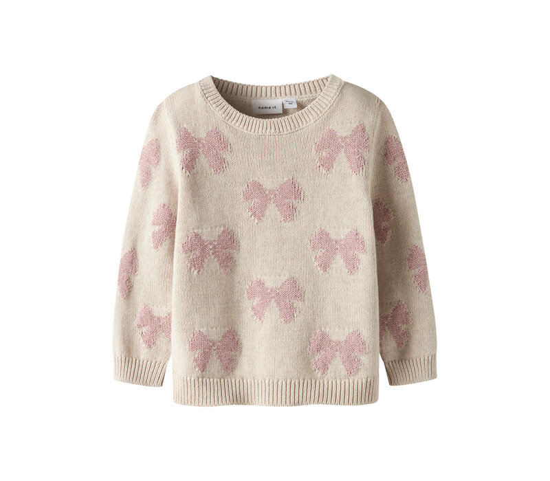 Name it NMFREKKA LS KNIT Peyote Melange