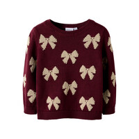 Name it NMFREKKA LS KNIT Burgundy