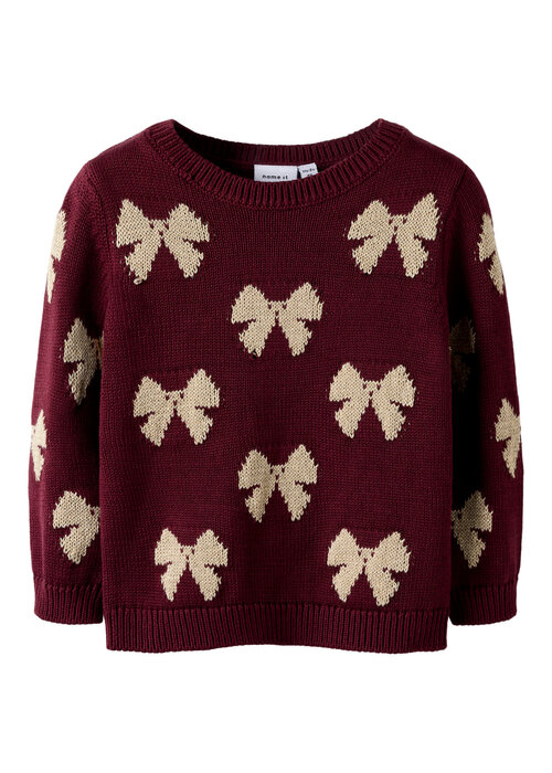 Name it Name it NMFREKKA LS KNIT Burgundy
