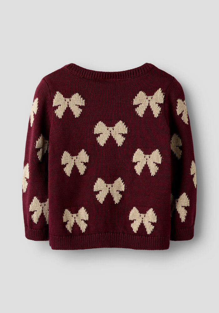Name it NMFREKKA LS KNIT Burgundy