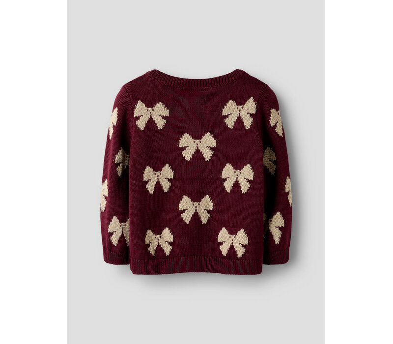 Name it NMFREKKA LS KNIT Burgundy