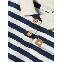 Name it NBMNILSEN LS POLO SWEAT UNB Insignia Blue