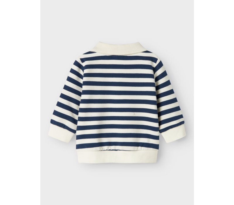 Name it NBMNILSEN LS POLO SWEAT UNB Insignia Blue