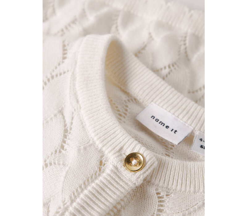 Name it NBFNAJSA LS KNIT CARD Cloud Dancer