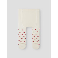Lil' Atelier NBFREBA LEN PANTYHOSE LIL Turtledove RED HEARTS