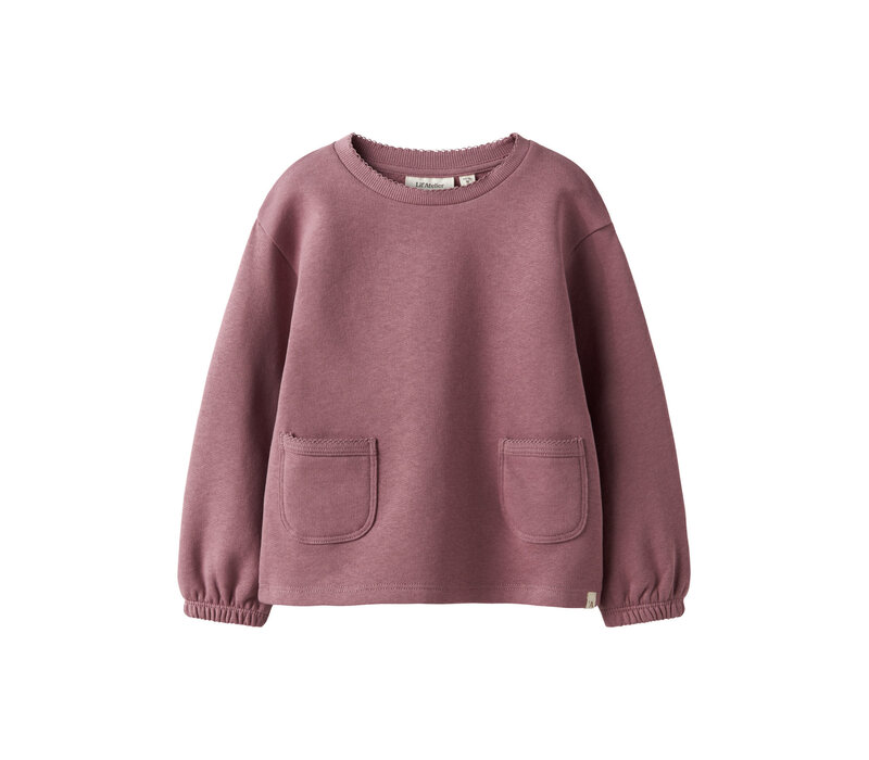 Lil' Atelier NMFKILANO RUT LS LOOSE SWEAT LIL Nostalgia Rose