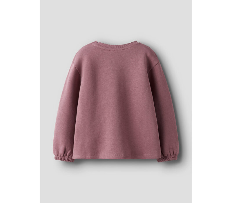 Lil' Atelier NMFKILANO RUT LS LOOSE SWEAT LIL Nostalgia Rose