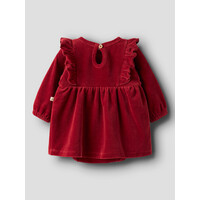 Lil' Atelier NBFSAGA SAG LS BODY DRESS LIL Red Dahlia
