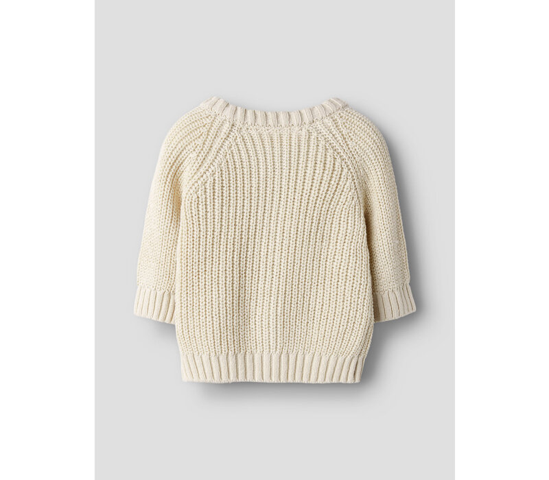 Lil' Atelier NBFEMLEN LEN LS KNIT CARD LIL Turtledove