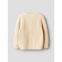 Lil' Atelier NMFEMLEN LEN LS KNIT CARD LIL Turtledove