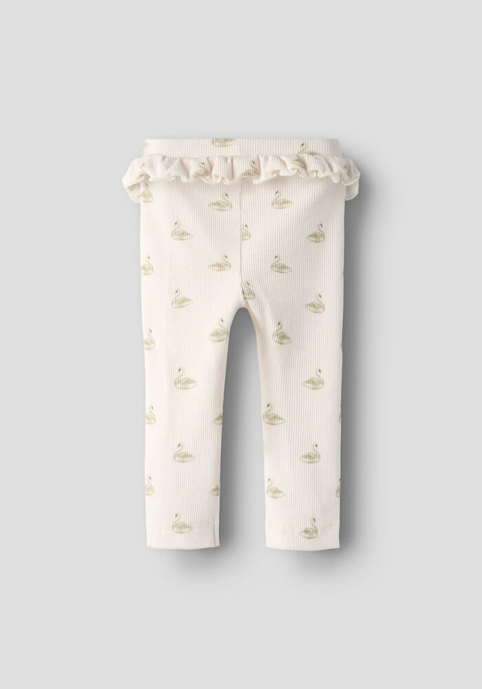 Lil' Atelier NBFGAVO EFI SLIM LEGGING LIL NOOS Pastel Parchment SWAN