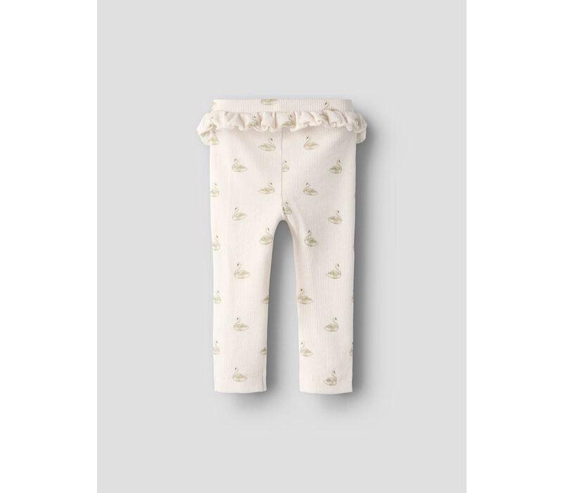 Lil' Atelier NBFGAVO EFI SLIM LEGGING LIL NOOS Pastel Parchment SWAN