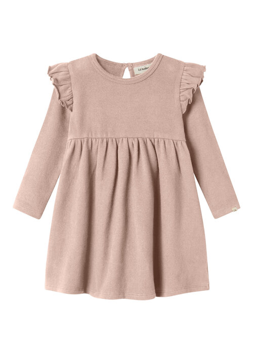 Lil' Atelier Lil' Atelier NMFTHORA HEE LS DRESS LIL Cameo Rose