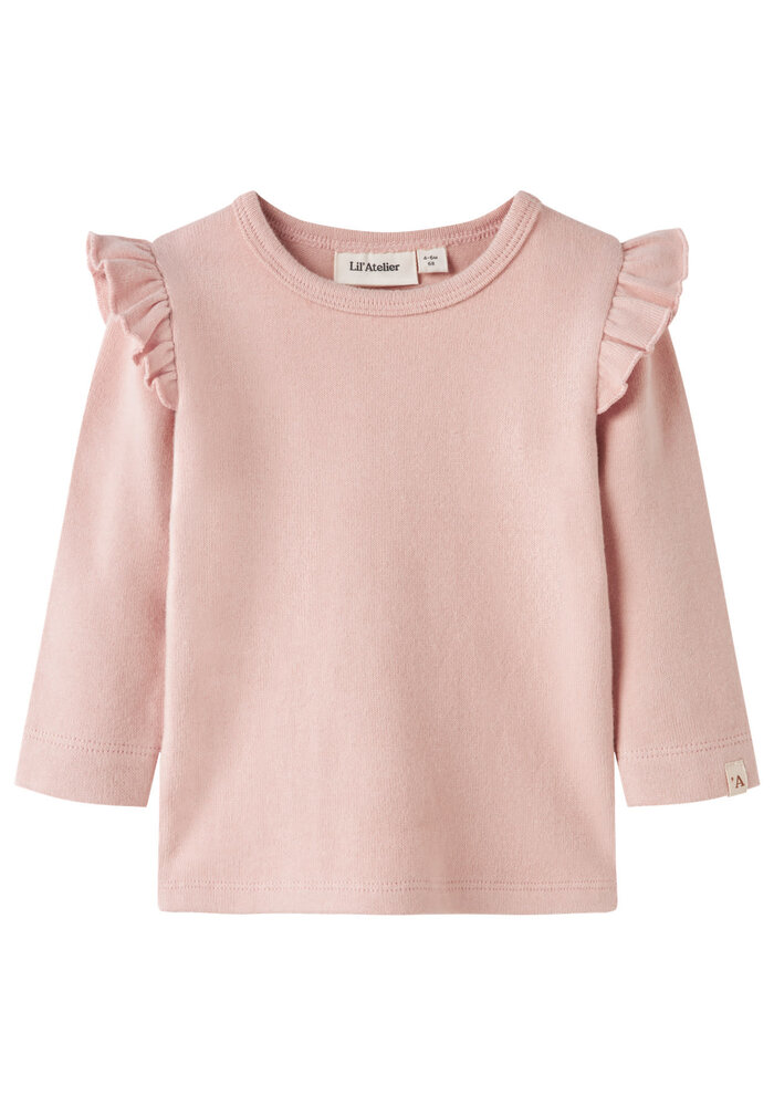Lil' Atelier NBFTHORA HYK LS SLIM TOP LIL Cameo Rose