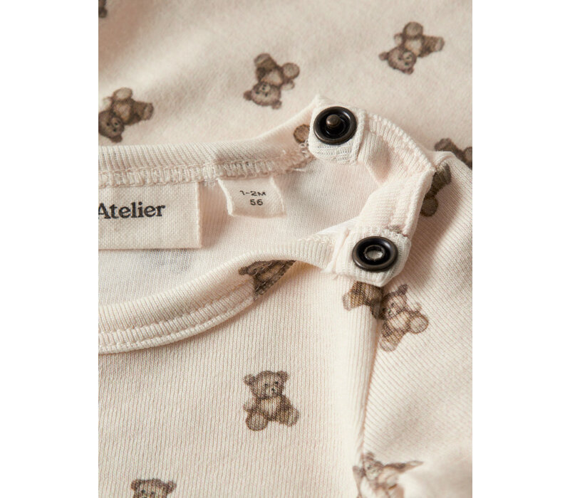 Lil' Atelier NBNGAYO ELO LS SLIM BODY LIL NOOS Turtledove TEDDYBEAR