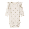 Lil' Atelier NBFGAVO EKO LS SLIM BODY LIL NOOS Pastel Parchment SWAN